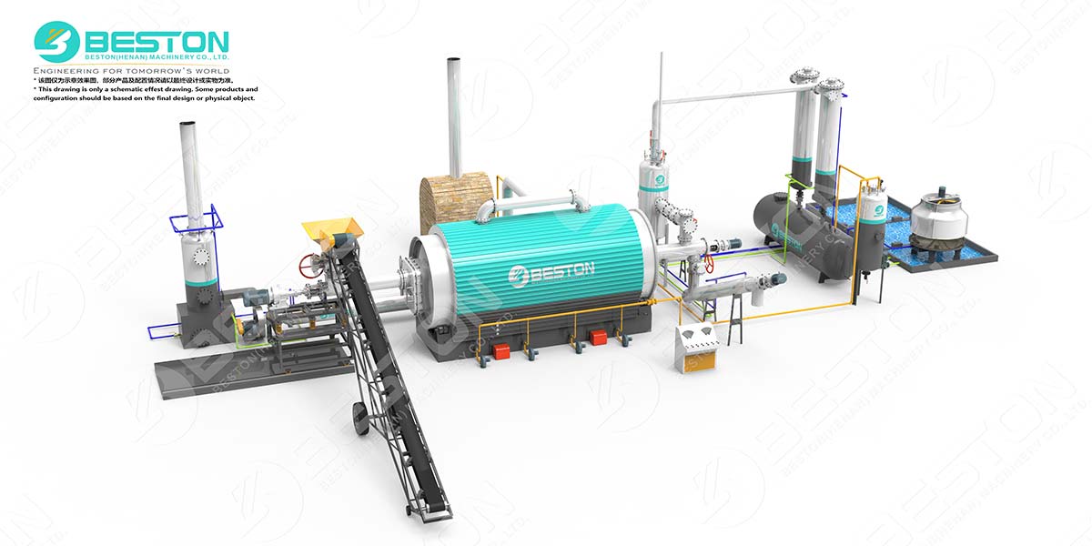 Stationary Small Pyrolysis Machine