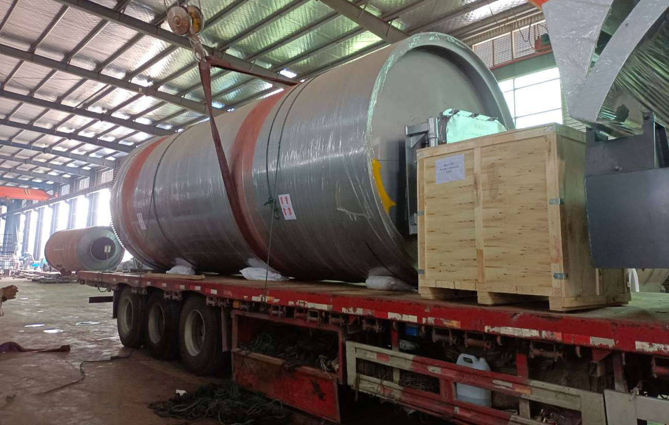 Reactor of BLJ-16 Beston Semi-continuous Pyrolysis Plant Shipped to Sudan