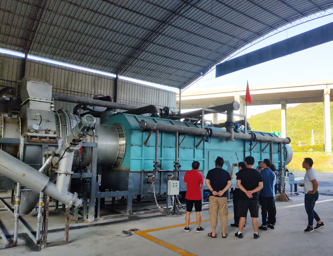 Beston Charcoal Making Machine Project Installed in China